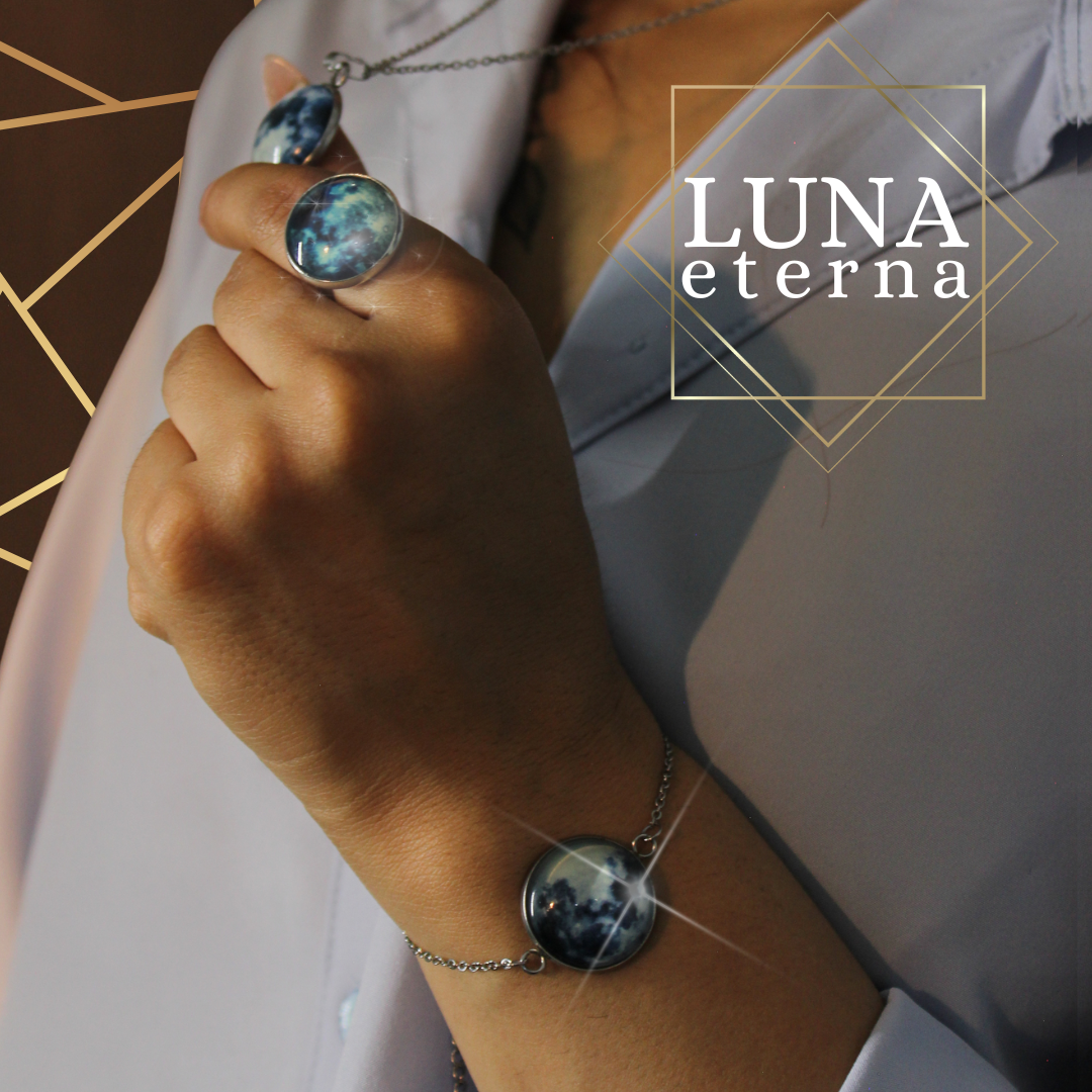 Luna Eterna – Conjunto de Joyería Cielo Nocturno